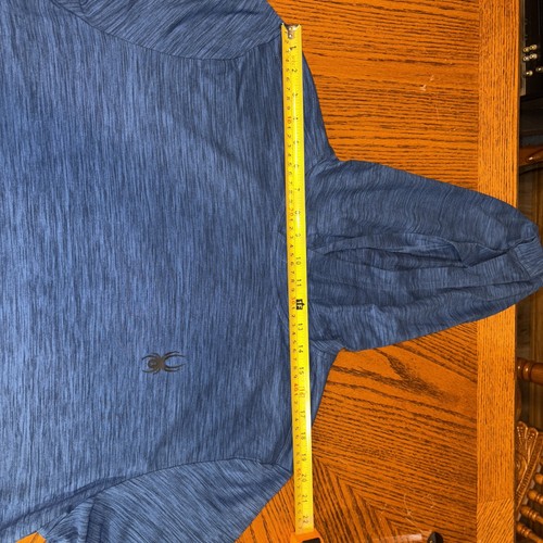 Spyder Men's Performance Lightweight Proweb Hoodie XL Blue/Black Outdoor Indoor - Picture 7 of 12