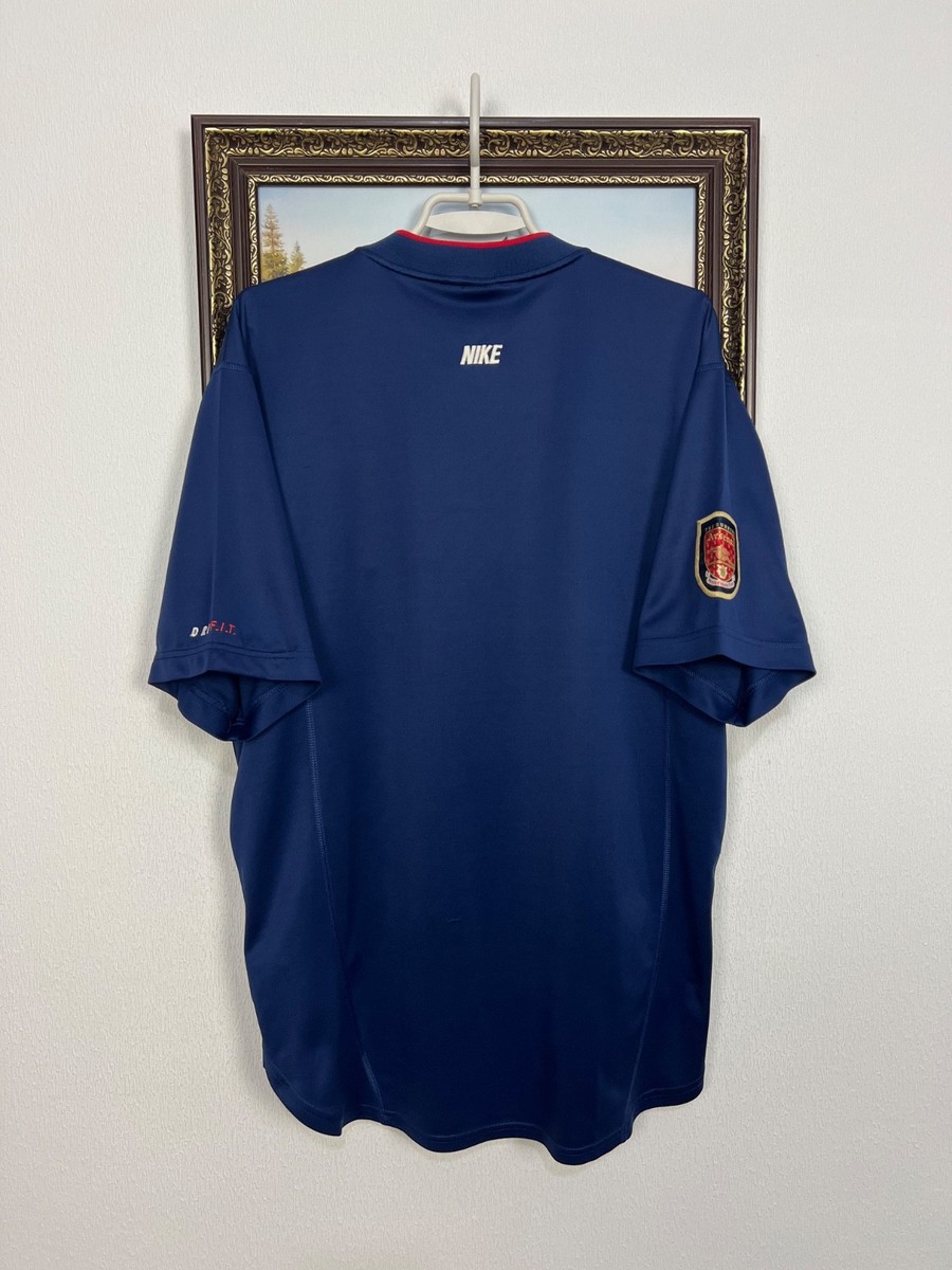 Vintage 90's Nike Arsenal Football Train Blue Shirt Soccer Jersey