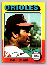 1975 Topps Paul Blair #275 - Baltimore Orioles