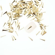 100pcs 3D Long Triangle Alloy Charms Punk Gothic Design Metal Nail Art Manicure