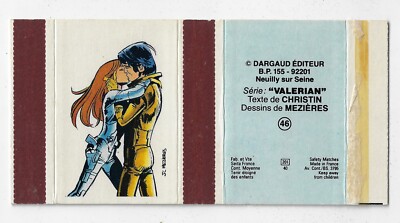 DARGAUD EDITOR VALERIAN France Empty Flattened Matchbox Le Gros...