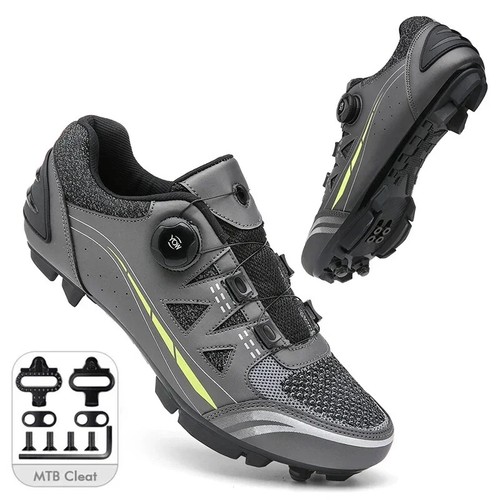 Men's Cycling Shoes Non-slip MTB Road Bicycle Speed Pedal Sneaker with Spd Cleat - Picture 7 of 45