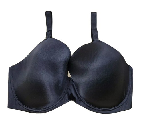 44H Full Coverage Underwired Parfait Bra Black Solid 44 H Women's