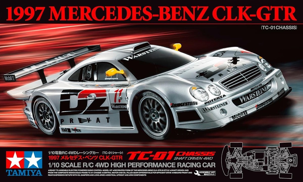 MASTページ TAMIYA 58731 1/10 RC No.731 1997 MERCEDES-BENZ CLK-GTR 4WD TC-01