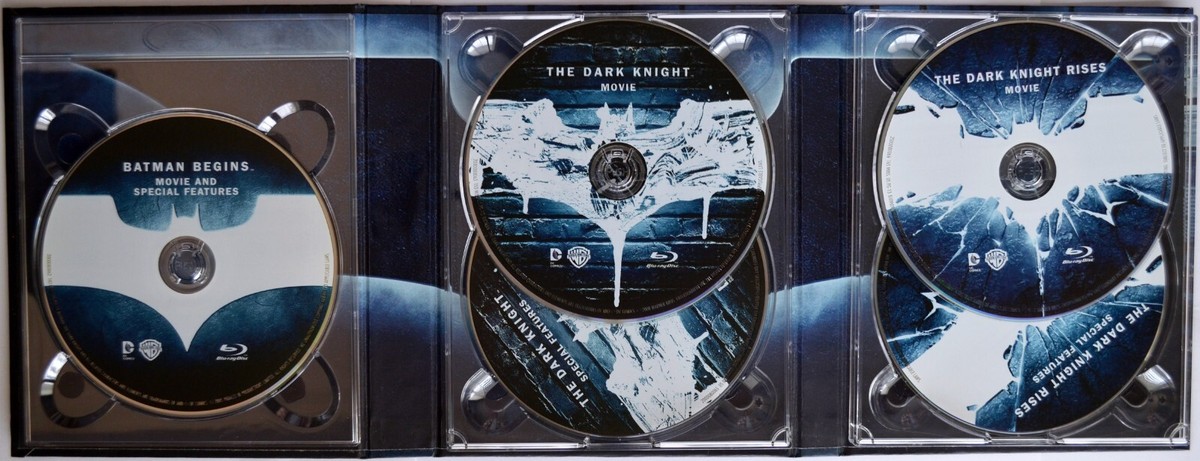 The Dark Knight Trilogy (Blu Ray, 5-Disc Set, DigiPack