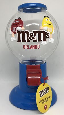 M&M's World Bubble Gum Machine Candy Dispenser Orlando New with