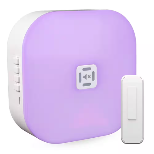 HAMPTON BAY Wireless Battery LED Illuminated Doorbell Kit & Wireless Push Button - Picture 1 of 2