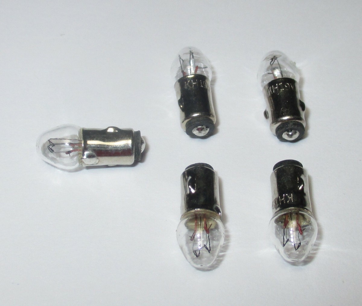 H0 Scale Model Train Bulb 5-Pack E5.5 Clear Bulbs 19V 60mA - For ...