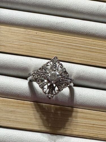 vintage sterling silver filigree antique ring w/free ship!