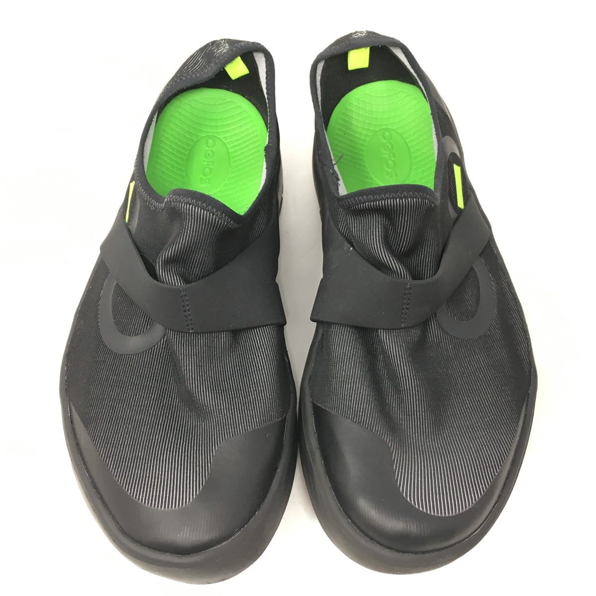 Oofos Oomg Low Loafers Shoes Mens Size 10‎ Black Gray Casual Slip On Pain Relief Amazon.com | OOFOS OOmg Fibre Low Shoe, Black & Gray  main image 4