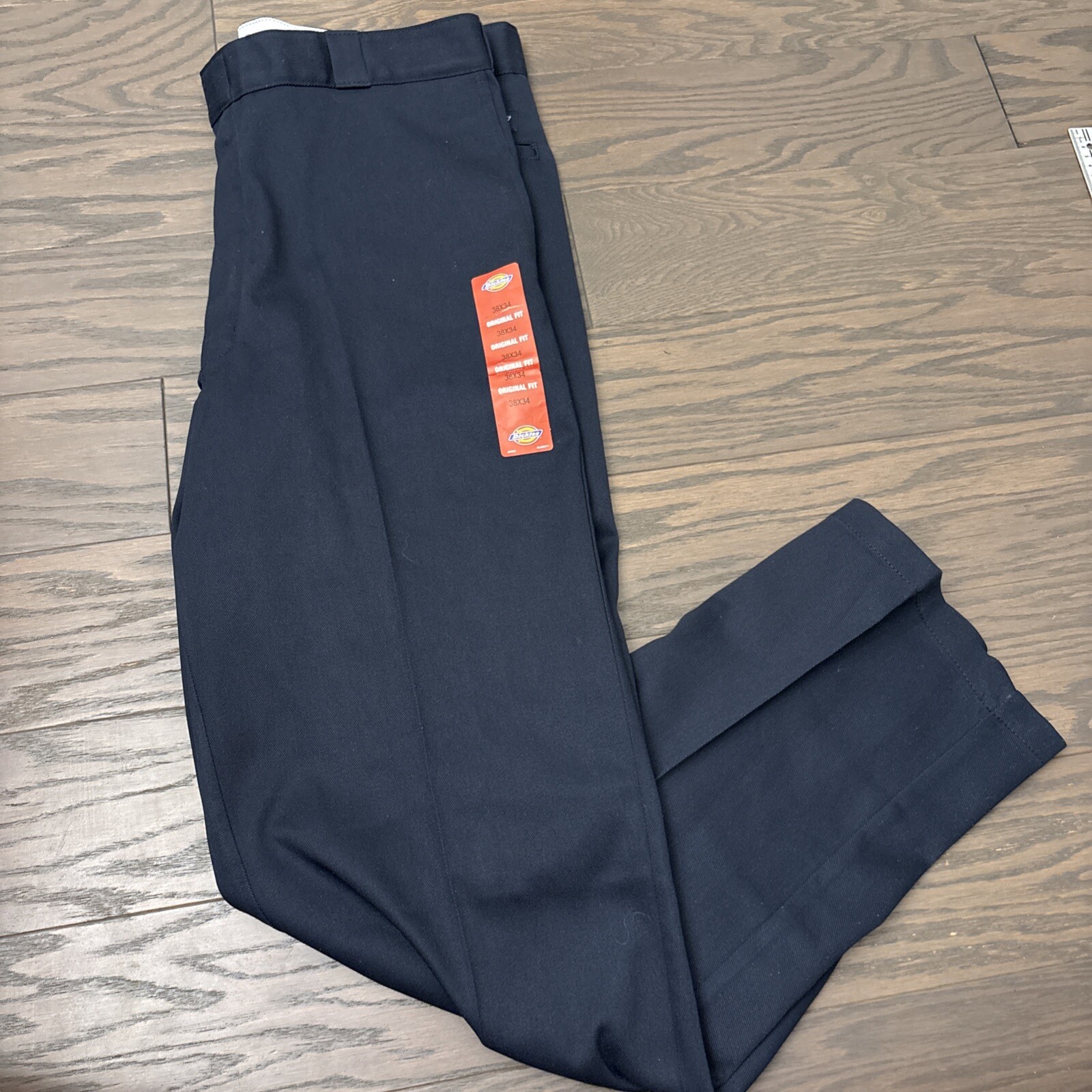 NWT Dickies 874 Original Fit Work Pants Mens 38x34 Dark Navy Wrinkle Resistant