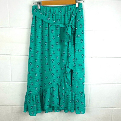 Numph Kaori floral ruffle midi skirt