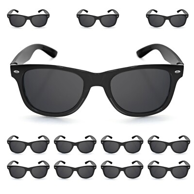 Black Party Sunglasses Bulk Sunglasses 12 Pack BLACK Sunglasses Retro Style 