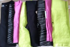 Primark Seam free Seamless Fitness Gym Crop Top Cycle Shorts Sets XS-L 2 Piece