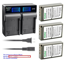 Kastar Battery LCD Rapid Charger for Olympus BLS-5 Olympus OM-D E-M10 Mark III