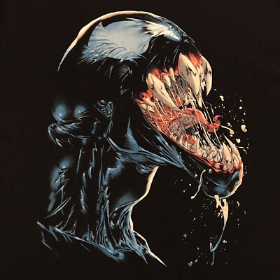 Y2K Marvel Comics Spider-man Venom Awakens Graphic Tee T-Shirt