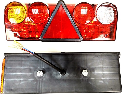 2 X Truck Trailer Led Rear Tail Lights For Schmitz Krone 24v 6 Functions *New* - Picture 4 of 7