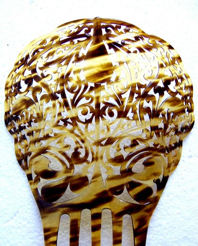 Faux tortoiseshell hair comb -  NO US IMPORT FEES - Afbeelding 3 van 10