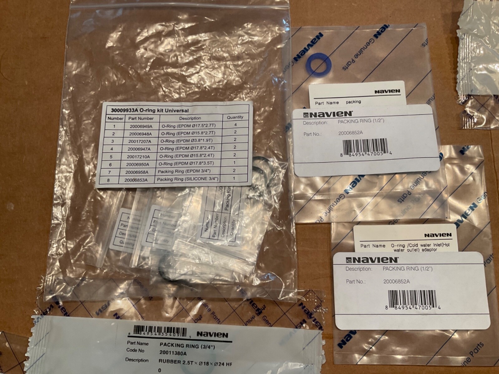 Navien 30009933A O-Ring Kit (plus mixed lot) | eBay