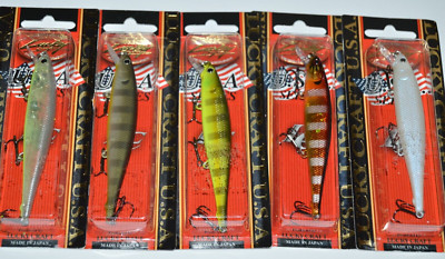 5 lures lucky craft flash pointer 100 slow suspending 4'' 3/8oz assortment