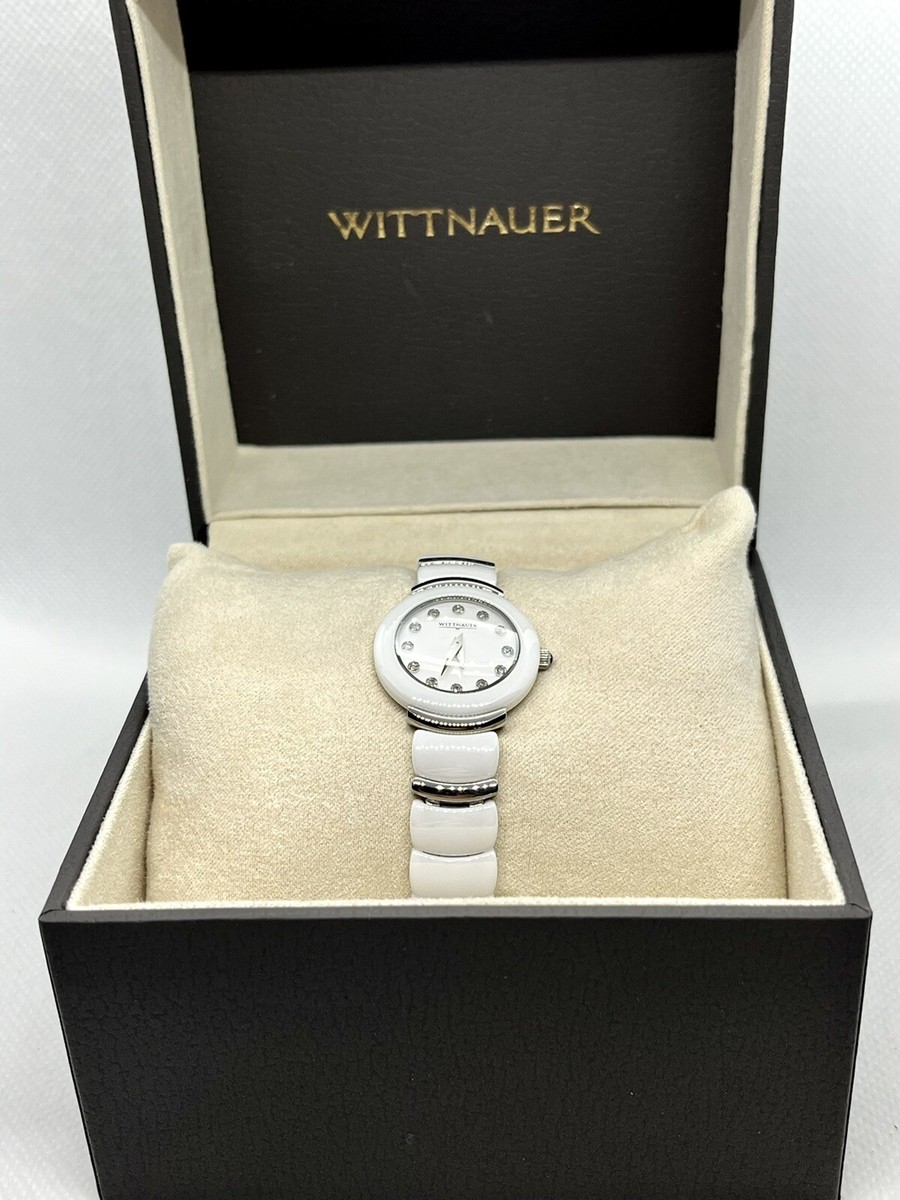 New Wittnauer White Ceramic Luxury Watch Women