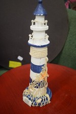 Leuchtturm in blau wei&szlig; | ca. 30cm hoch | Maritim | sehr schick Deko Dekoration