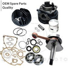 KIT RMS CILINDRO PISTONE D.47 75cc ALBERO + CUSCINETTI VESPA 50 PK XL RUSH HP
