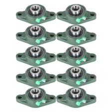 UCFL204-12 Pillow Block Flange Bearing 3/4" Bore 2 Bolt Solid Base (10PCS)