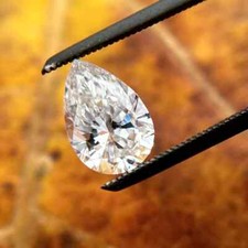 1.15Ct Natural White Diamond Pear Shape VVS1 D Grade Certified L06