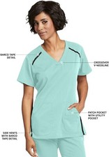  3XL Barco Grey's Anatomy Medical Scrub Top 7188X SPERMINT