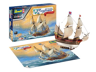 Geschenkset Mayflower - 400th Anniversary Revell Modellbausatz mit Basiszubehör
