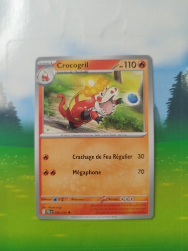 CARTE POKEMON CROCOGRIL 036/193 REVERSE EV2 Ecarlate et Violet PAL FR
