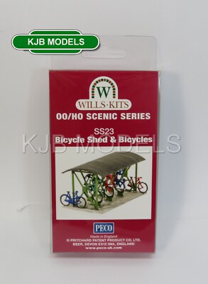 OO Stärke WILLS SS23 Fahrradschuppen und Fahrräder - Kunststoff-Kit