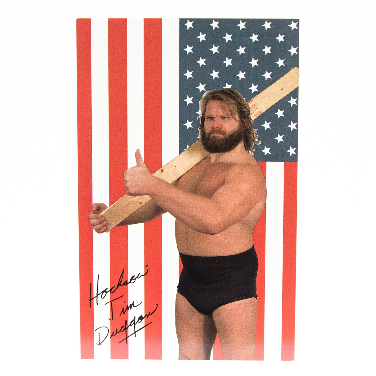 Vintage 1988 WWF Superstars II HACKSAW JIM DUGGAN Postcard | RARE