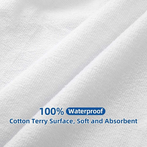 COMFORTNIGHTS Terry Towelling Waterproof Mattress Protector Super King Size eBay