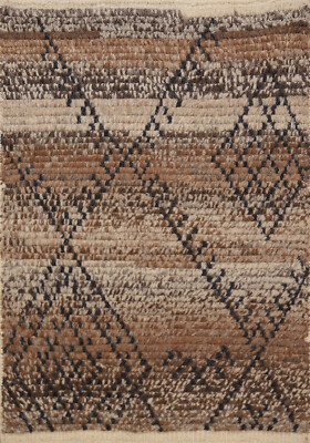 Handcrafted Luxury Hand-Knotted Moroccan Accent Rugs Centerpiece 2x3 ft