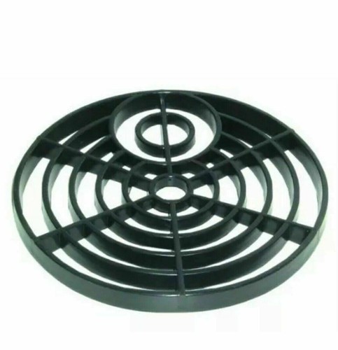 ROUND DRAIN COVER GULLY GRID GRATE DRAIN COVER Downpipe Black Plastic 6 ...