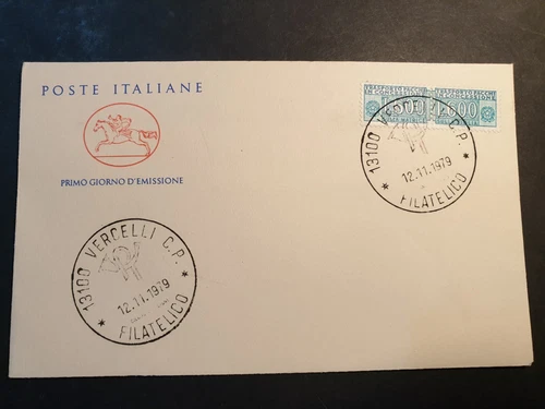 Repubblica Italiana Busta FDC 1979 Vercelli Pacchi Concessione (VR168)