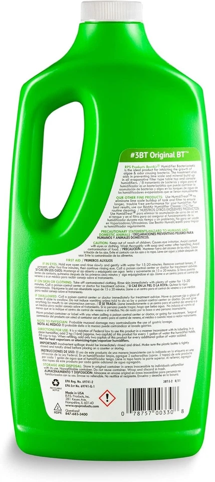 Tratamiento de agua BT para humidificadores, paquete de 32 oz x 6 Foto 3 de 3
