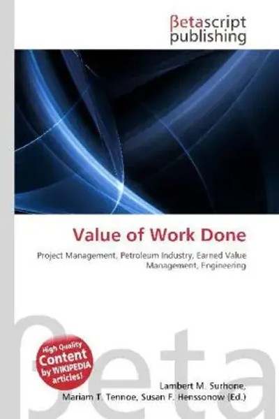 Lambert M. Surhone (U. A.) | Value Of Work Done | Taschenbuch | Englisch (2026)-image