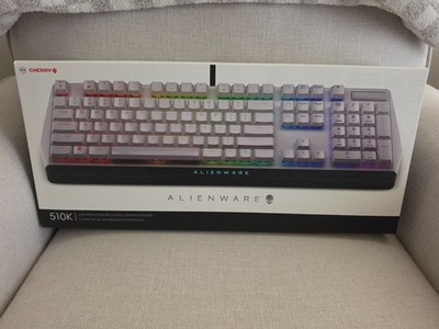 Alienware 510K AW510K Wired USB RGB Backlit Gaming Keyboard White