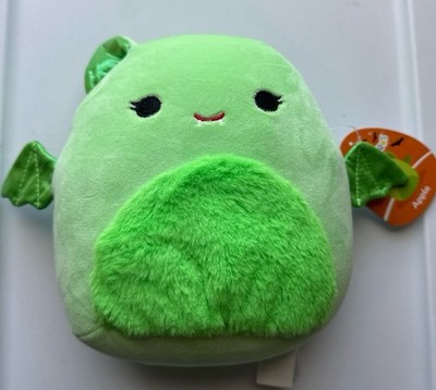 Squishmallows 8'' Green Bat with Fuzzy Belly and Shiny Wings Little Plush