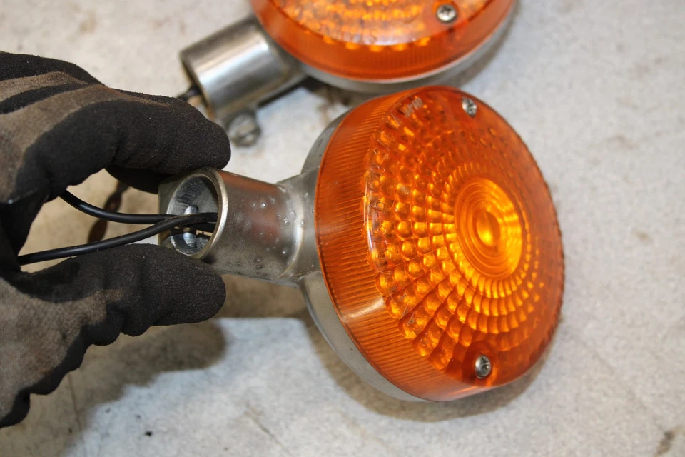 Honda CB750K 750 1976 cuatro intermitentes delanteros luces indicadores H6-2627.abt Foto 3 de 4