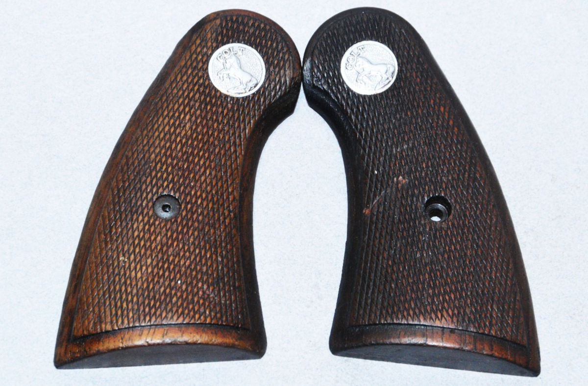 COLT TROOPER E FRAME (first Generation) REVOLVER parts wood grips