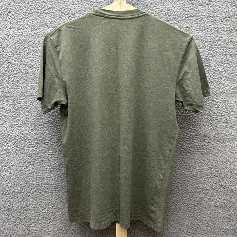 Volcom T-Shirt Mens M Green Short Sleeve Crew Neck Graphic Print - Image 4 of 4
