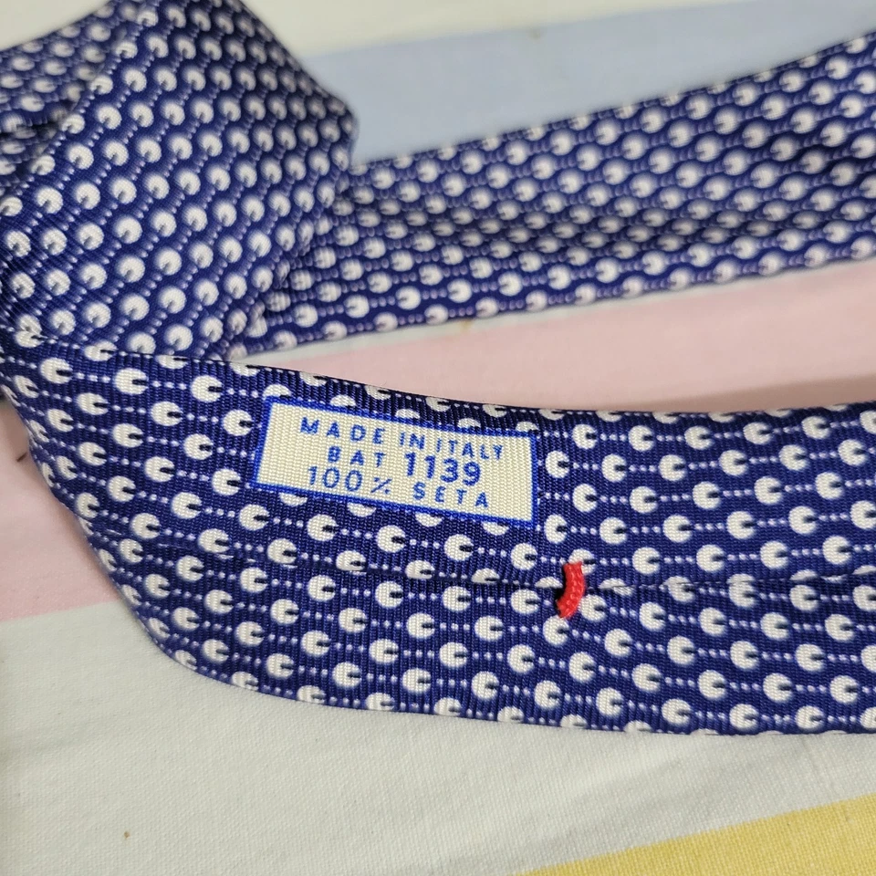 NUEVA CORBATA DE SEDA BATTISTONI ROMA $160 PARA HOMBRE HECHA EN ITALIA Foto 4 de 4