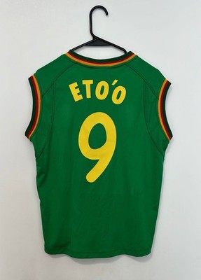 Cameroon Home 2002 Sleeveless Eto o #9 (XS)