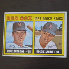 Topps 1967 Rookie Stars Mike Andrews Reggie Smith #314 Red Sox Rookie Card. rookie card picture