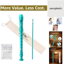 Soprano Recorder Instrument for Kids Beginner, German Fingering C Key 3 Piece...