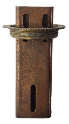 NOS ANTIQUE 19th Century #1 Flat Wick LARD WHALE OIL 7/8'' Lamp Burner one only